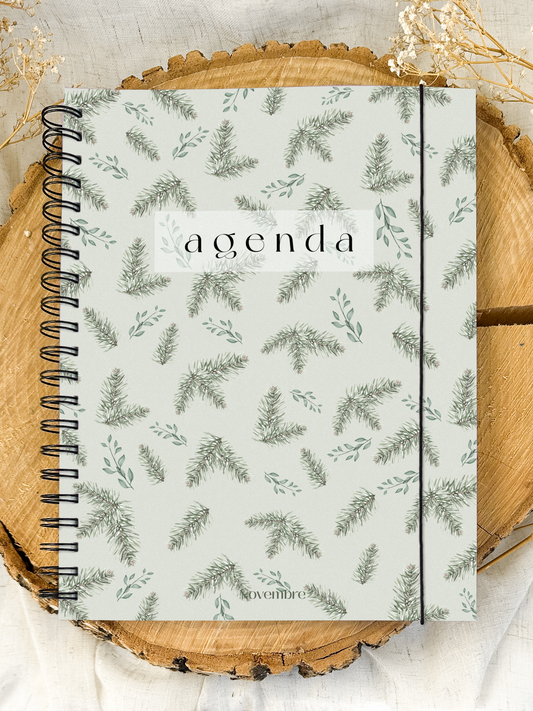 Agenda non-daté 12 mois Boréal Grand format
