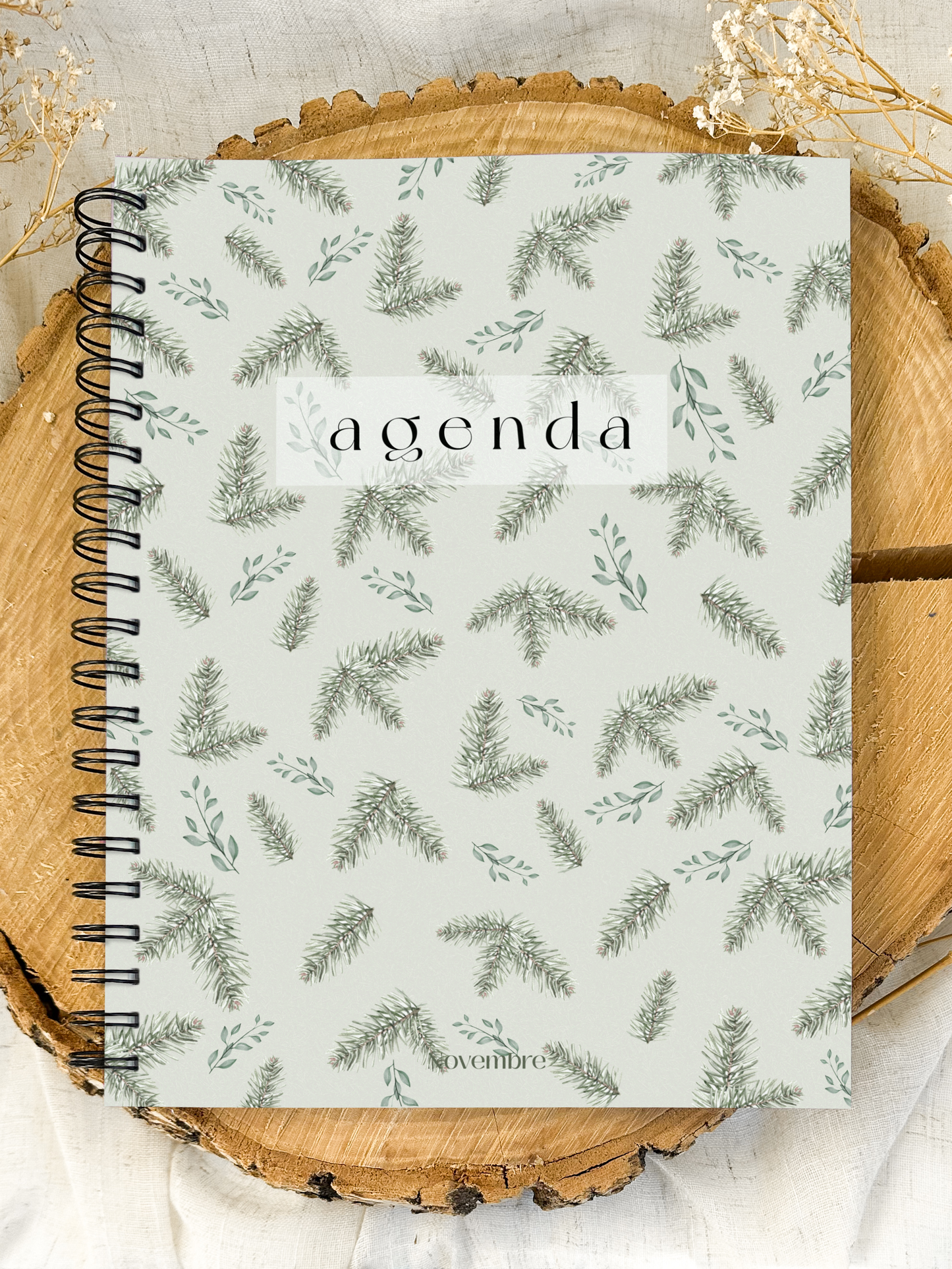 Agenda non-daté 12 mois Boréal Grand format