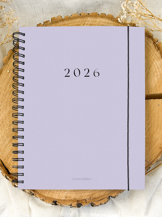 Agenda 2026 Lavande Grand format