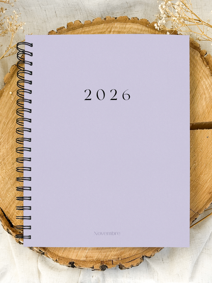 Agenda 2026 Lavande Grand format