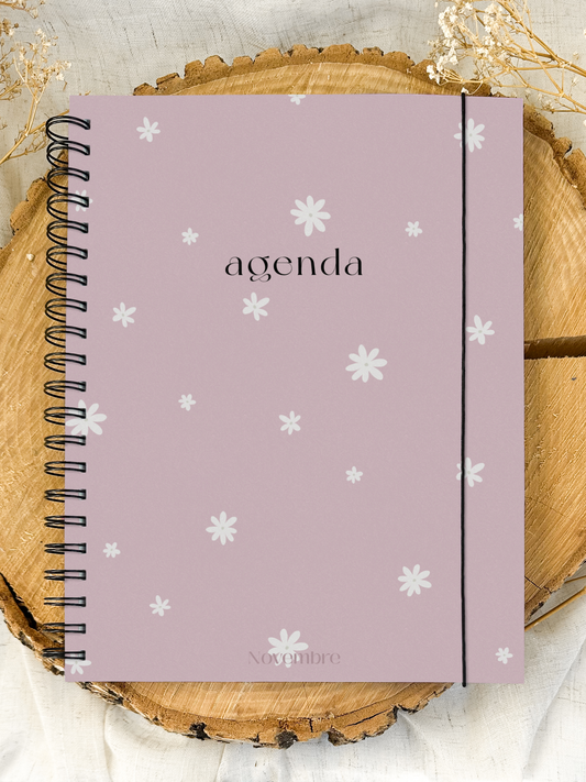 Agenda non-daté 12 mois Rosie Grand format