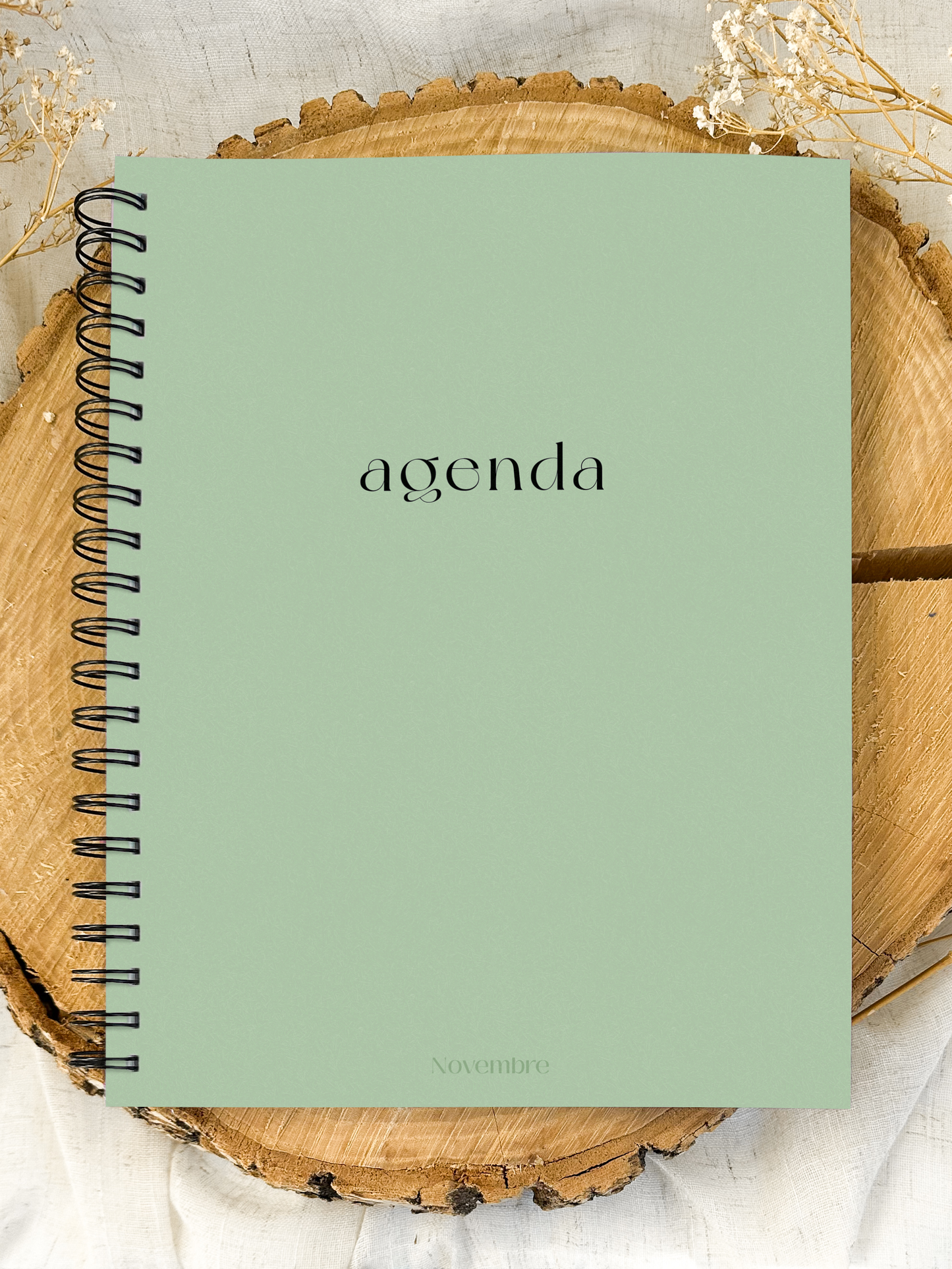 Agenda non-daté 12 mois Sauge Grand format
