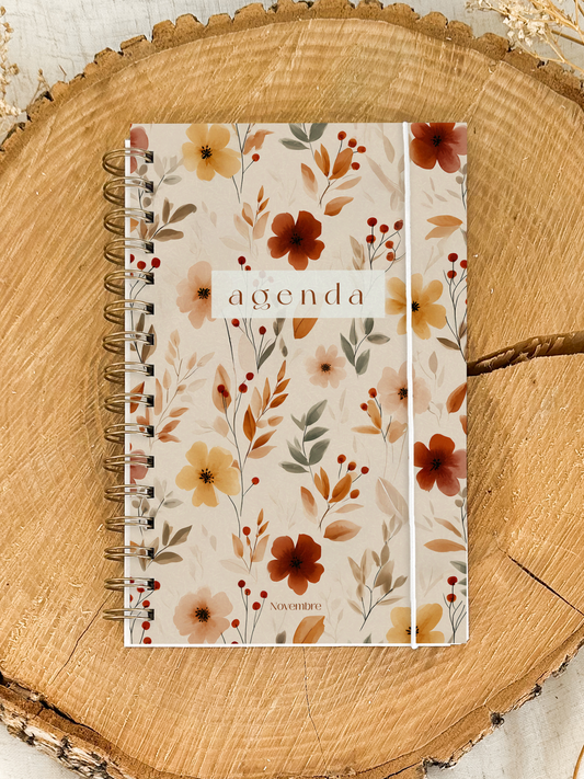 Agenda non-daté 12 mois Cannelle Format de poche