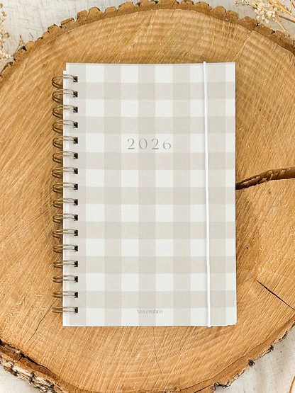 Agenda 2026 Damier d'Été Format de poche