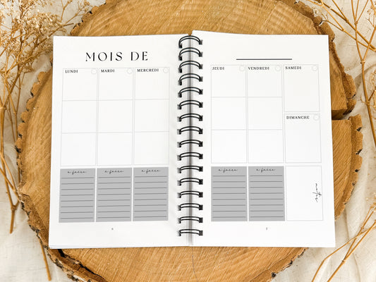 Agenda non-daté 12 mois Lavande Format de poche