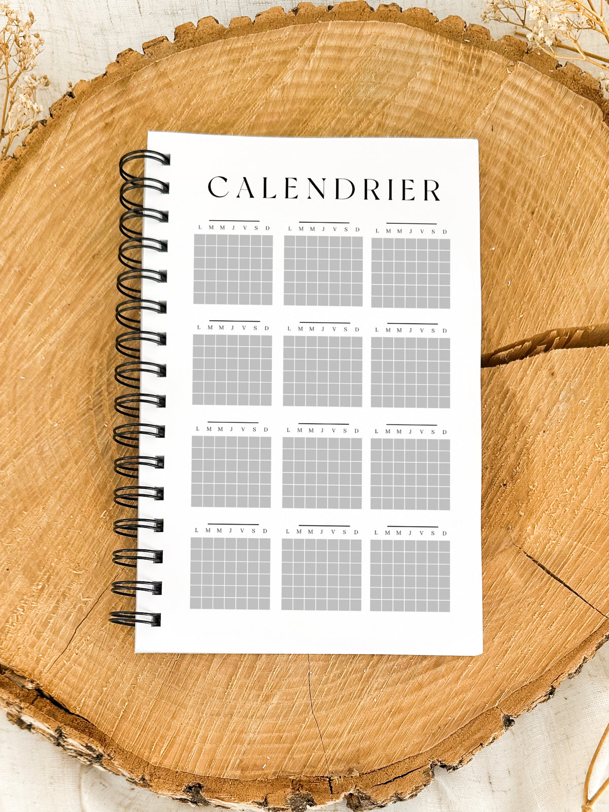Agenda non-daté 12 mois Cannelle Format de poche