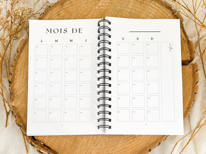 Agenda non-daté 12 mois Cannelle Format de poche