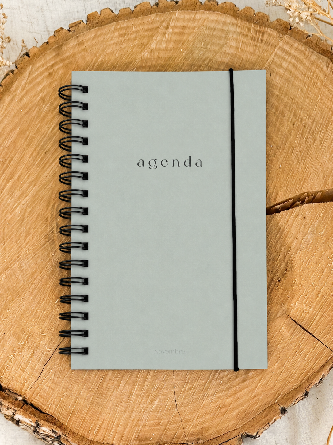 Agenda non-daté 12 mois Greige Format de poche