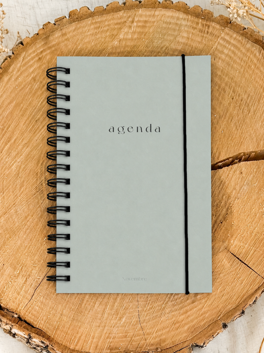 Agenda non-daté 12 mois Greige Format de poche