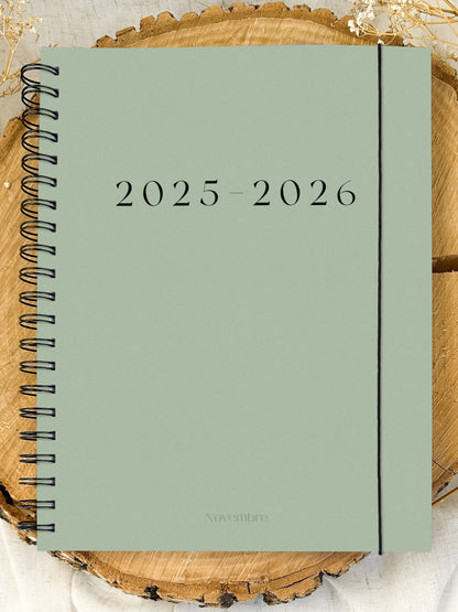 Agenda 2025-2026 grand format Sauge
