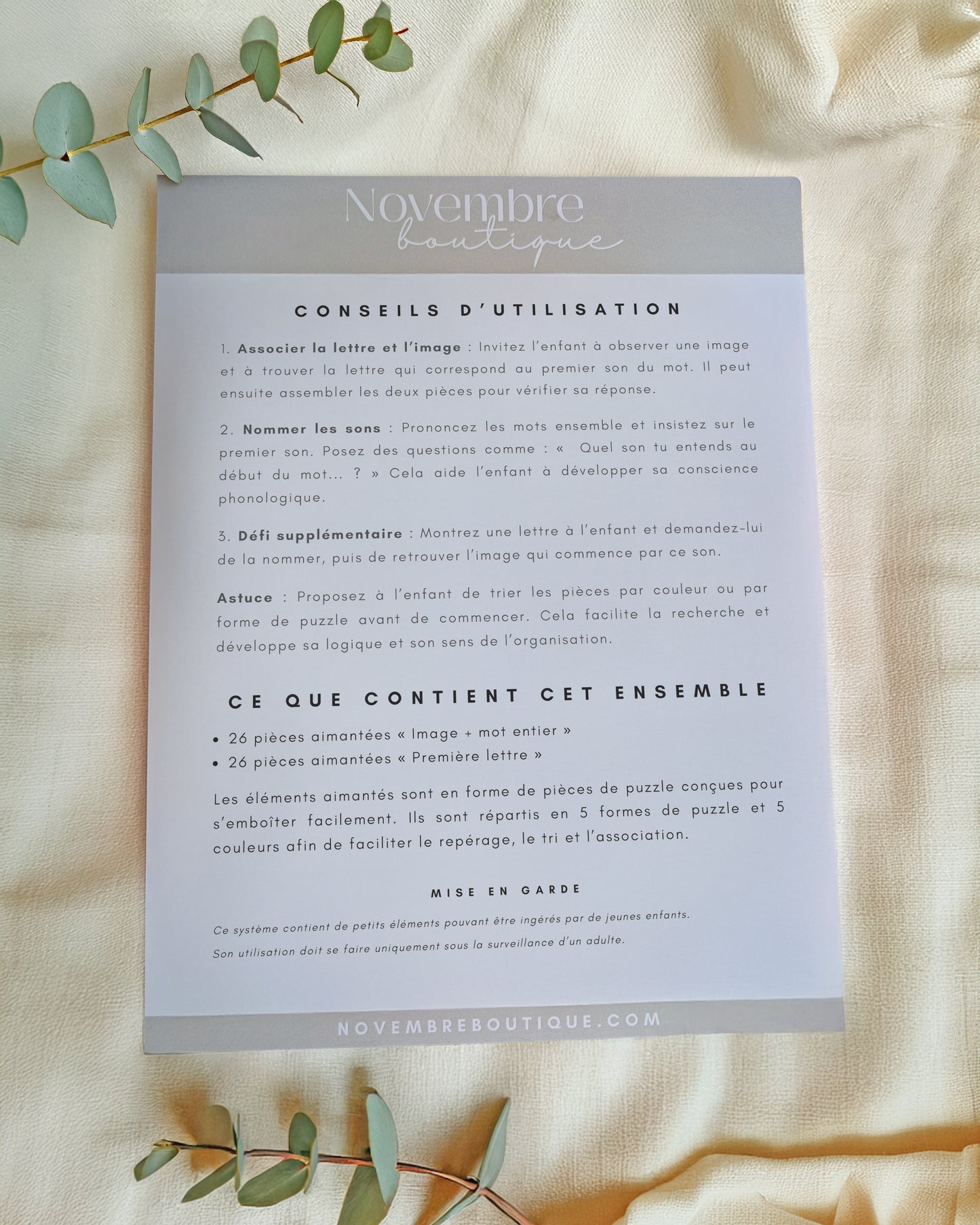 Système d'apprentissage de l'alphabet