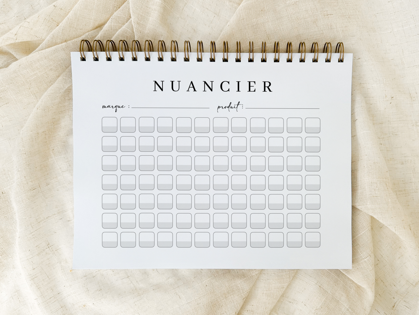 Calendrier illustré 2026 à colorier Greige