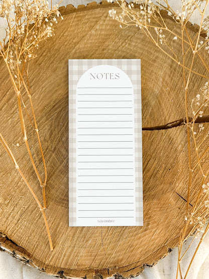 Bloc-Notes Calepin Damier d'été