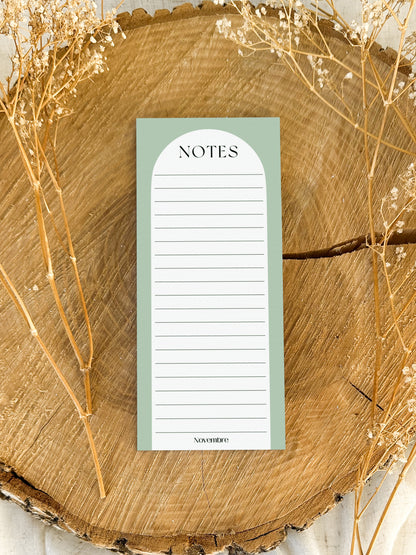 Bloc-Notes Calepin Sauge