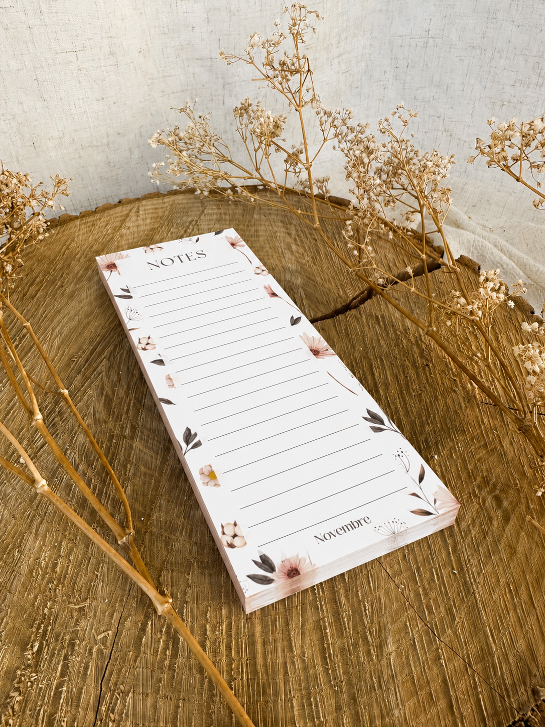 Bloc-Notes Calepin Fleurs Nordiques