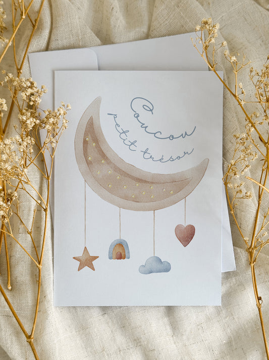 Carte de naissance Lune