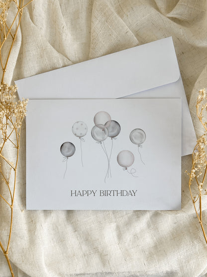 Carte d’anniversaire Ballons