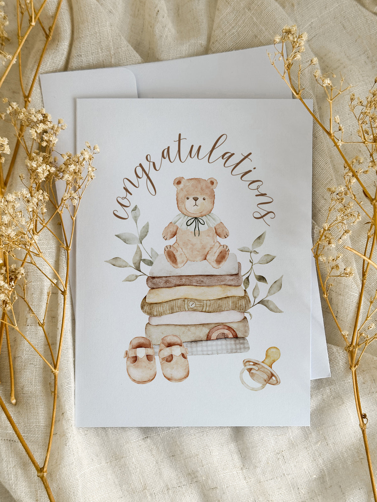 Carte de naissance Ourson