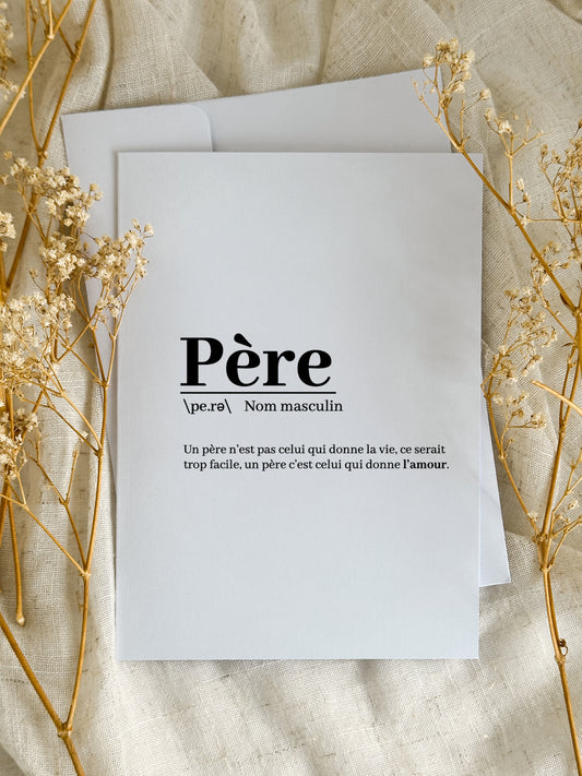 Carte de fête des pères Définition