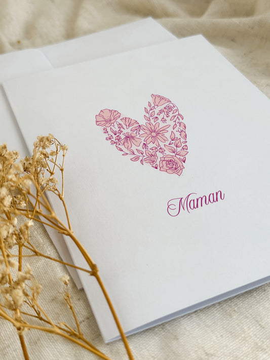 Carte de fête des mères Maman