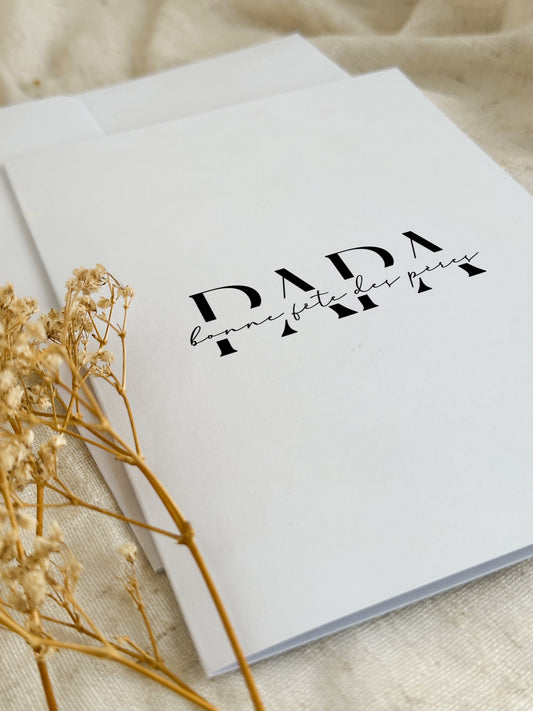 Carte de fête des pères Papa