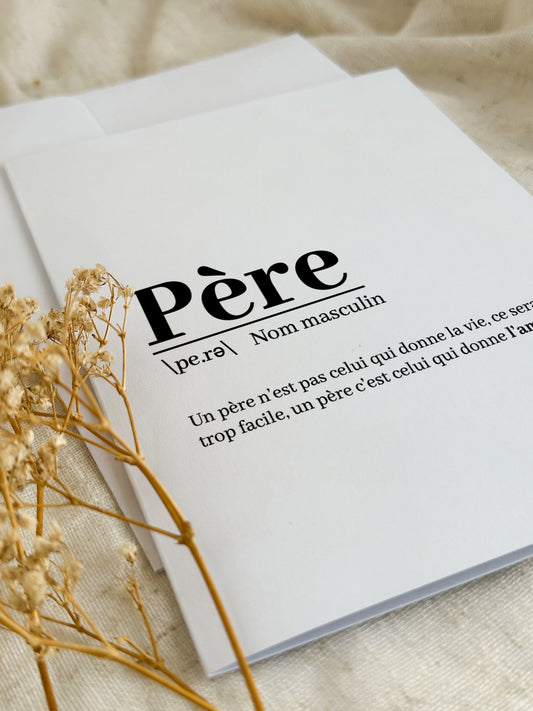 Carte de fête des pères Définition