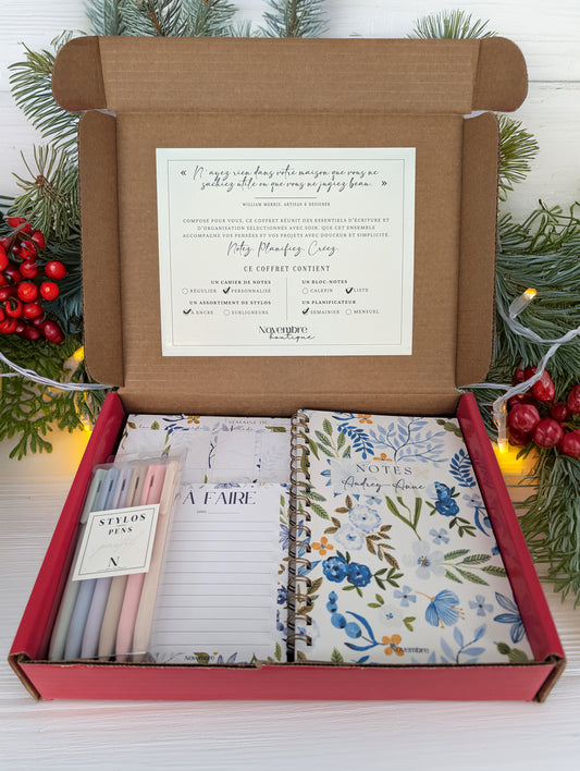 Coffret cadeau de papeterie