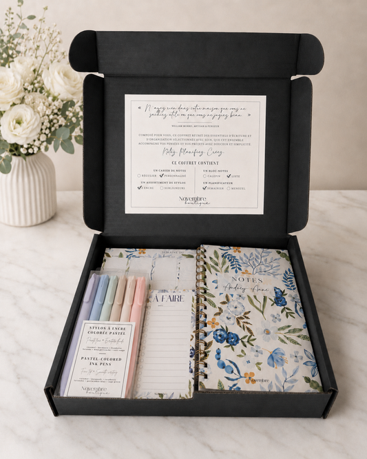 Coffret cadeau de papeterie