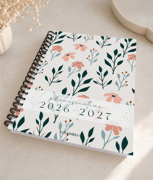 Planificateur pour enseignants et personnel scolaire 2026-2027 Flora