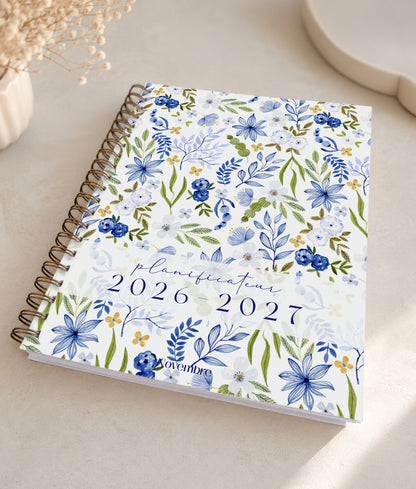 Planificateur pour enseignants et personnel scolaire 2026-2027 Hydrangea