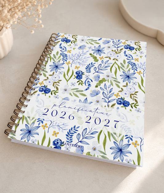 Planificateur pour enseignants et personnel scolaire 2026-2027 Hydrangea