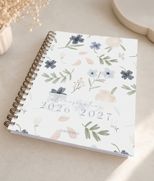 Planificateur pour enseignants et personnel scolaire 2026-2027 Jardin d'azur