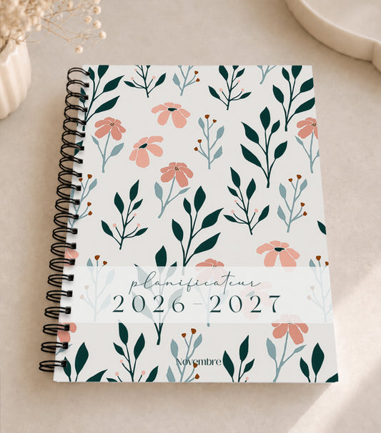 Planificateur pour enseignants et personnel scolaire 2026-2027 Flora