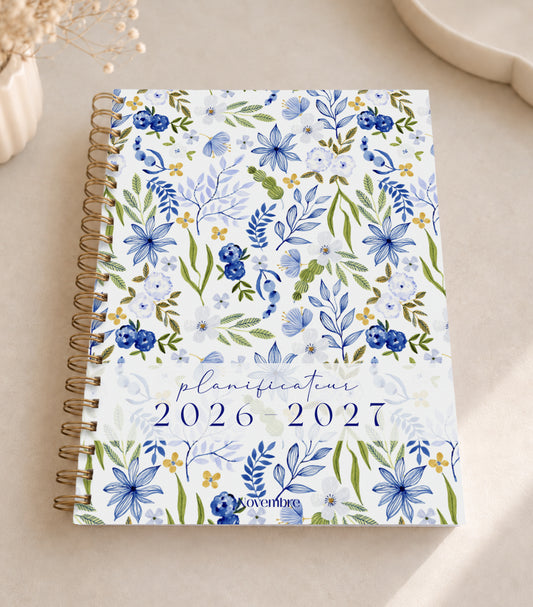 Planificateur pour enseignants et personnel scolaire 2026-2027 Hydrangea