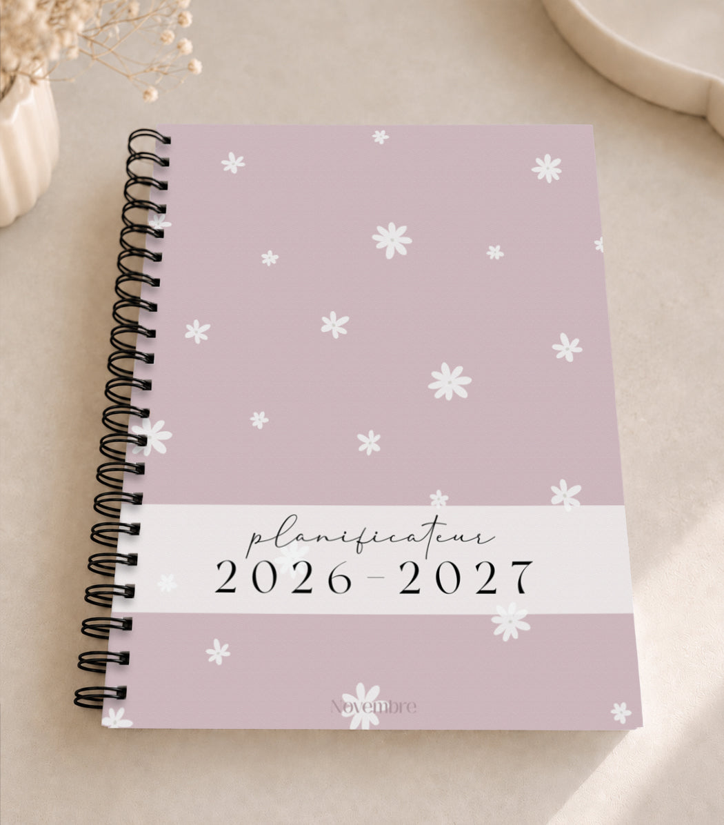 Planificateur pour enseignants et personnel scolaire 2026-2027 Rosie