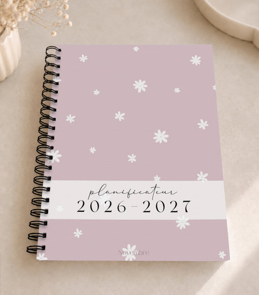 Planificateur pour enseignants et personnel scolaire 2026-2027 Rosie