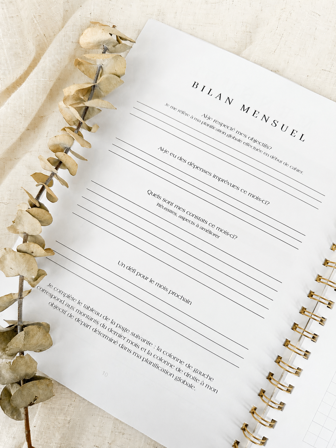 Planificateur financier Porcelaine | Cahier de gestion des finances personnelles et de suivi du budget