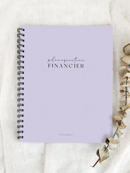 Planificateur financier Lavande | Cahier de gestion des finances personnelles et de suivi du budget