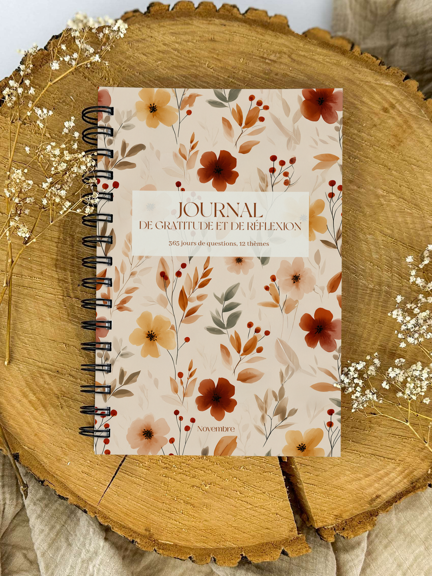 Journal de gratitude et de réflexions Cannelle
