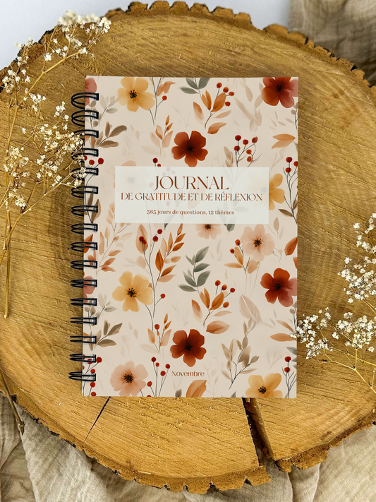 Journal de gratitude et de réflexions Cannelle