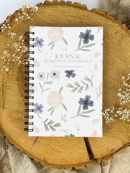 Journal de gratitude et de réflexions Jardin d'azur