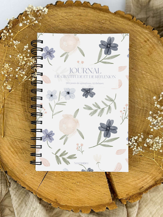 Journal de gratitude et de réflexions Jardin d'azur