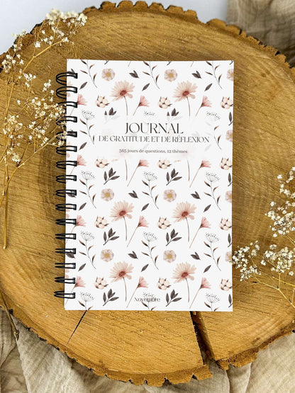 Journal de gratitude et de réflexions Fleurs nordiques