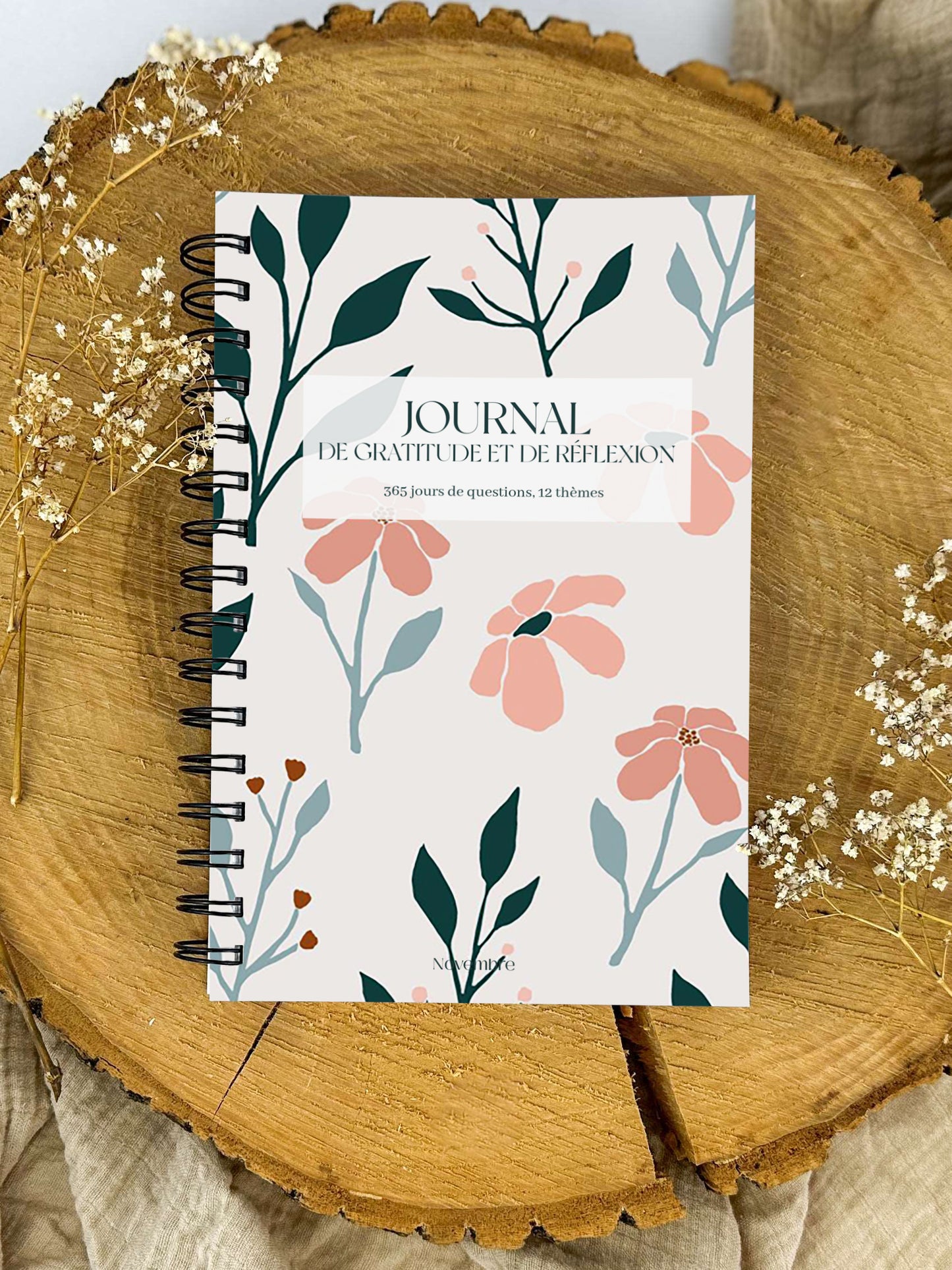 Journal de gratitude et de réflexions Flora
