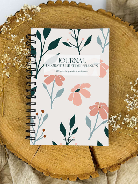 Journal de gratitude et de réflexions Flora