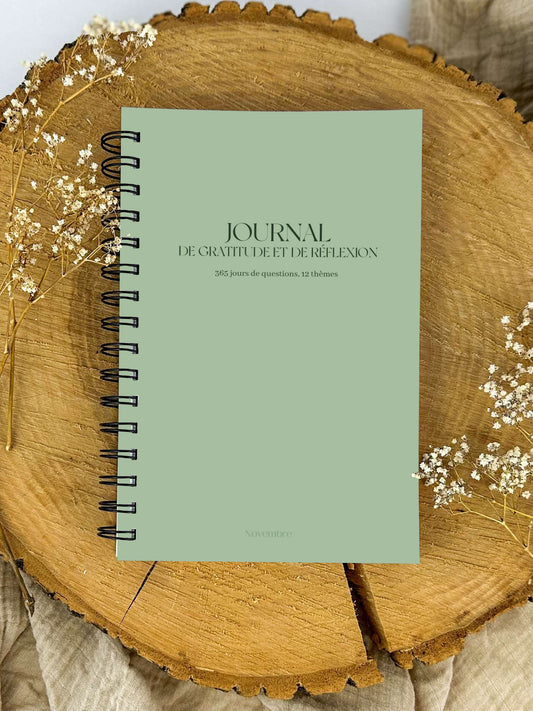 Journal de gratitude et de réflexions Sauge