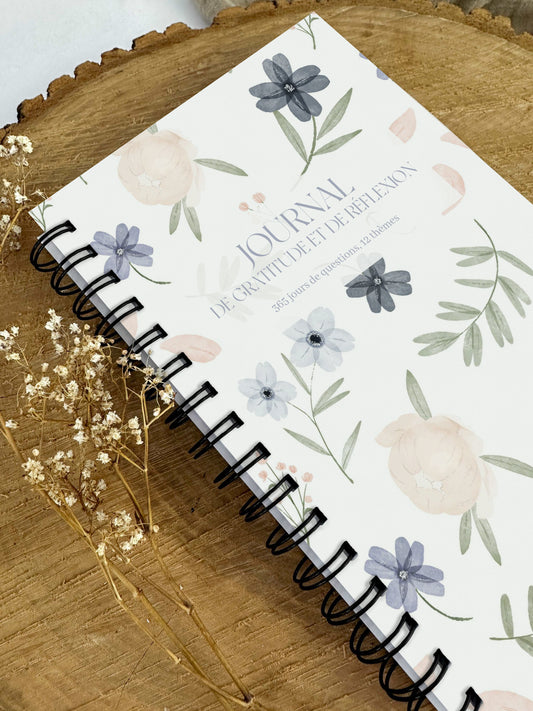 Journal de gratitude et de réflexions Jardin d'azur