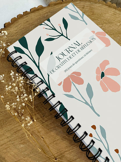 Journal de gratitude et de réflexions Flora