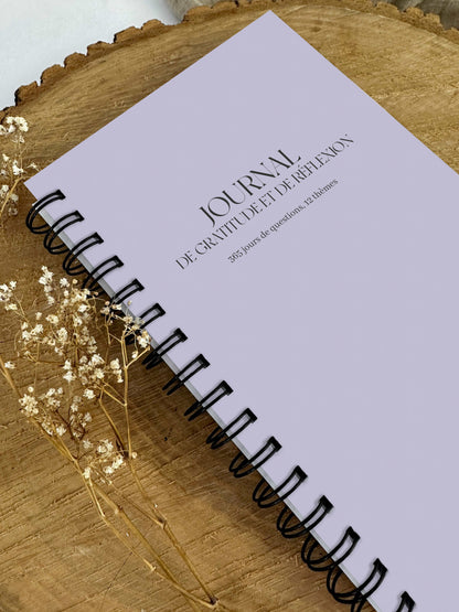 Journal de gratitude et de réflexions Lavande