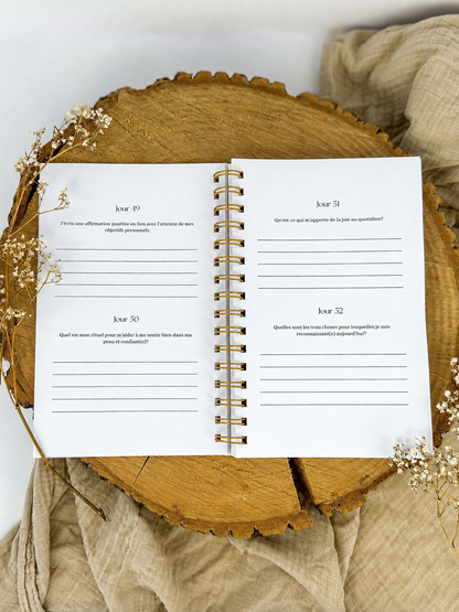 Journal de gratitude et de réflexions Porcelaine